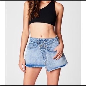 SOLD LF Carmar Asymmetrical denim skirt NWT